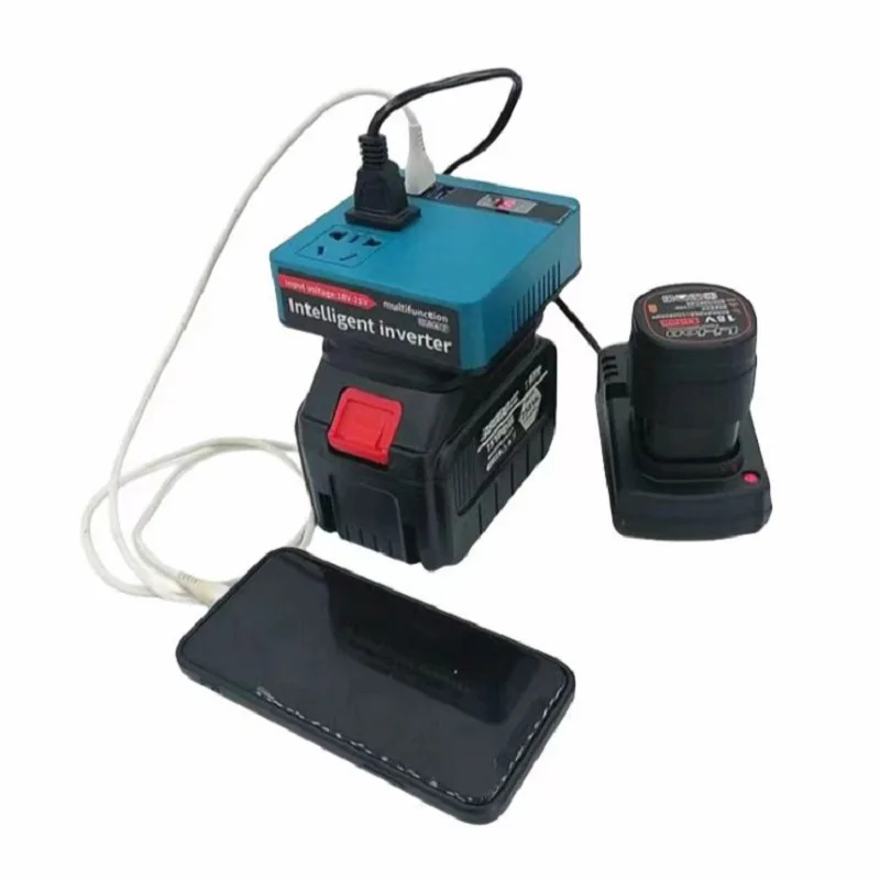Adapted to MT Lithium Battery Inverter, Electric Tool Battery Inverter AC220V/ DC5V/20V Outdoor Operation Inverter 5