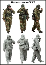 Poupée en résine moulée, échelle 1/35, Portrait complet, Kit d'assemblage de modèle non peint pour la seconde guerre mondiale (1 personne), livraison gratuite 