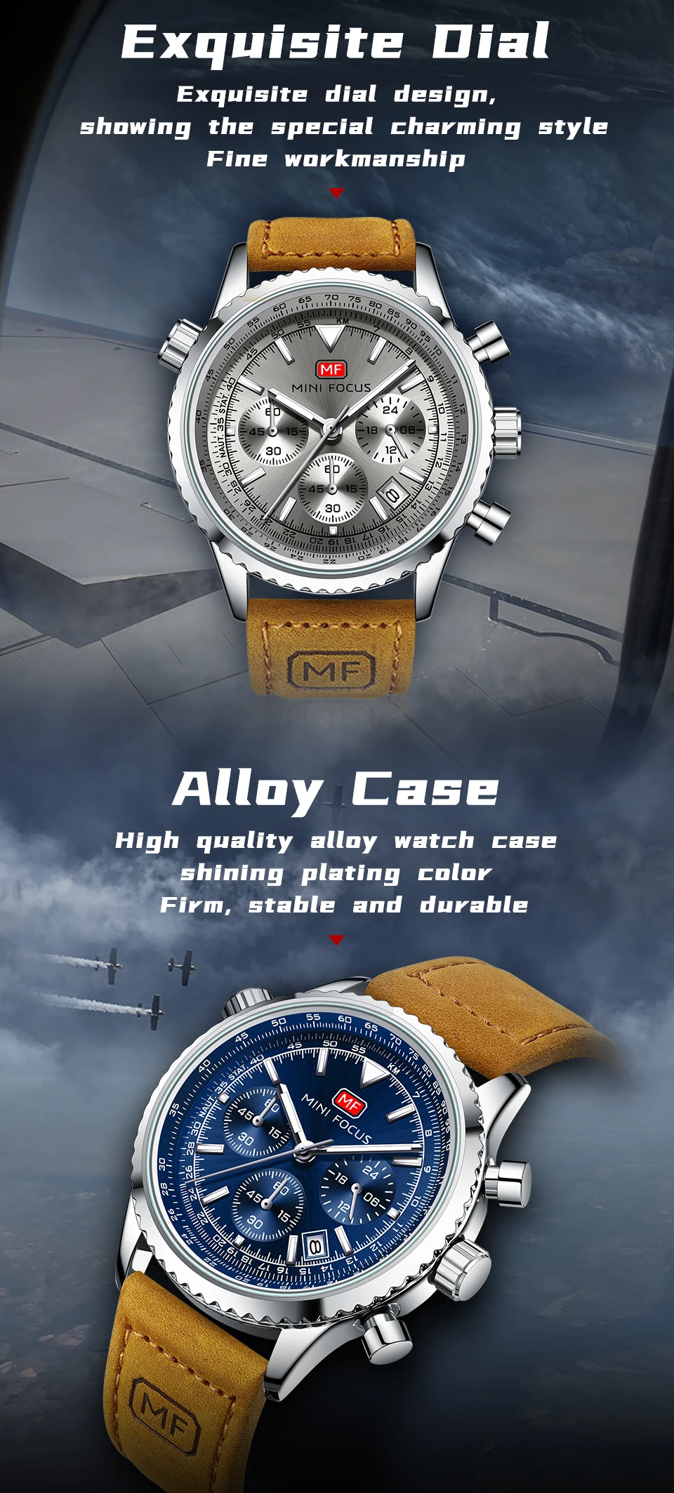 Montre à quartz MINI FOCUS pour homme étanche_voghion.com