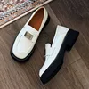 BEAUTODAY Women's loafers Genuine Cow Leather Slip-on Flats Silver Metal Decor Ladies Shoes Handmade Plus Size A26607 5