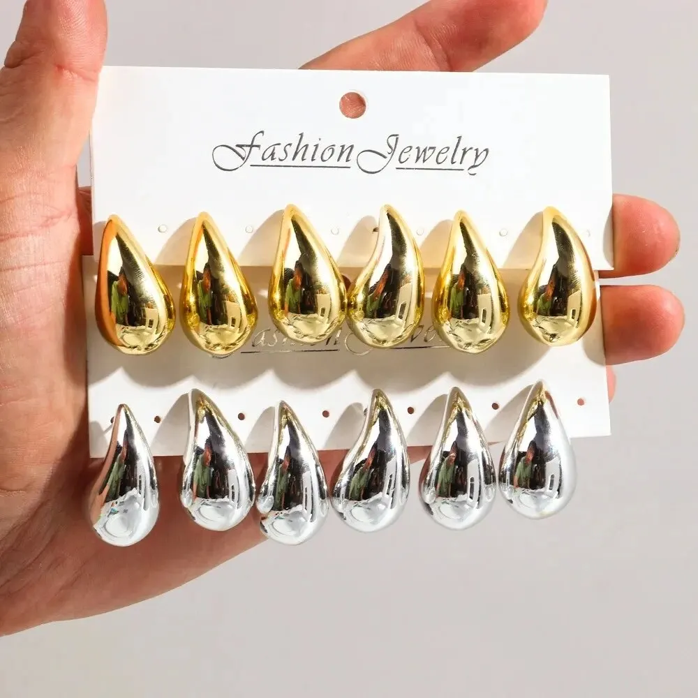 Pendientes De Aro Redondos Bañados En Oro 18k - Acero