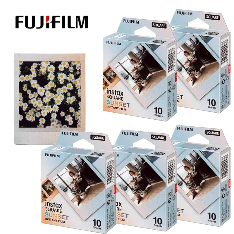 New Instax Square Film Sunset Photo Paper (10-100 pcs) For