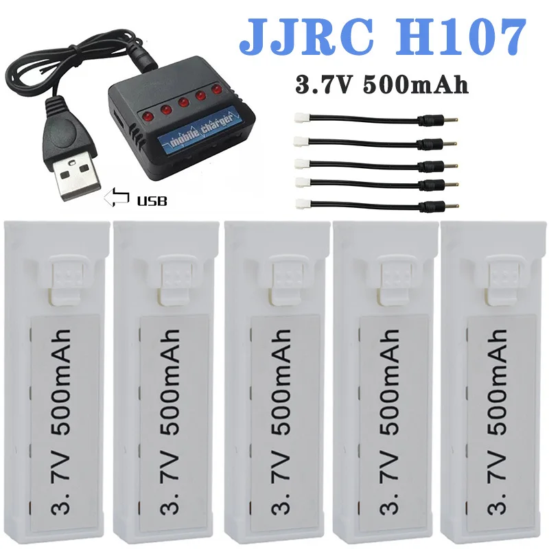 

3.7V 500mAh JJRC H107 Original Battery Spare Parts Rechargeable Lipo RC Drone Quadcopter Accessory Mini Drone Battery Accessory