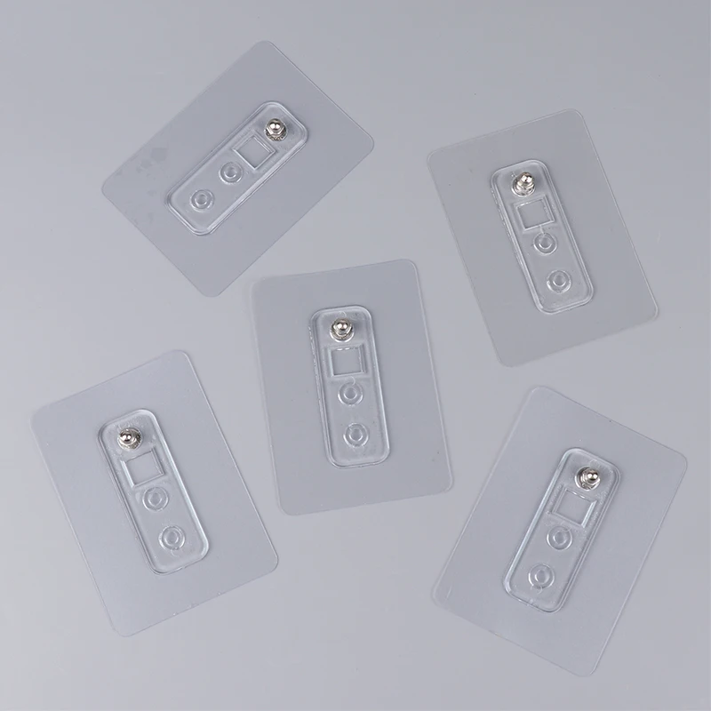 5pcs Heavy Duty No Drill Screw Stick-On Punch Nail Screw Strong Adhesive No Trace Bathroom Kitchen Nailless Wall Hook Rods self adhesive hooks multifunctional hooks kitchen hook self adhesive wall hooks heavy duty hooks