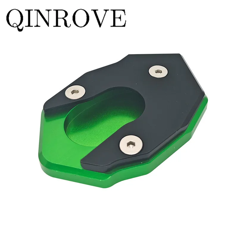 오토바이 킥 스탠드 확대기 지원 플레이트 KAWASAKI Ninja300 650 1000 Z900 Z900RS Z1000 ZX6R 용 사이드 스탠드 확장 패드