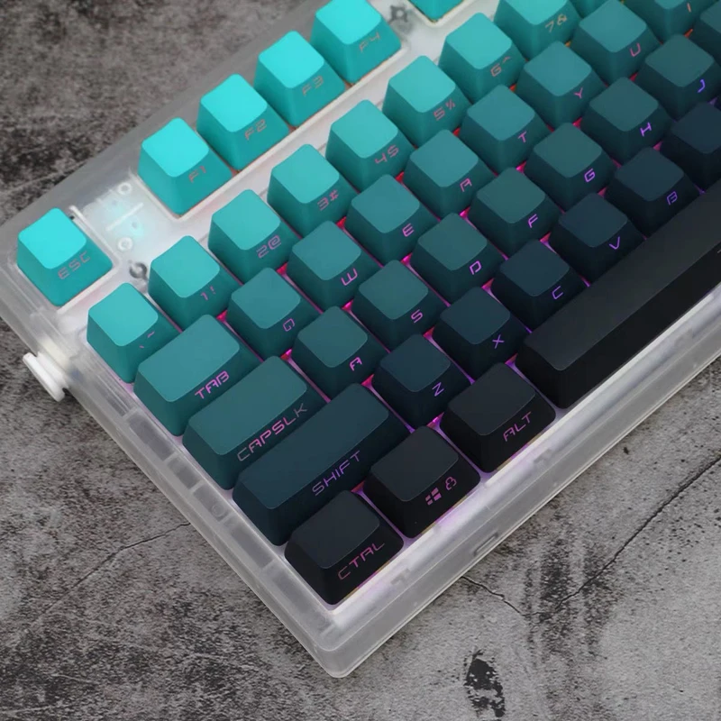 keycaps perfil oem double-shot chave tampão para