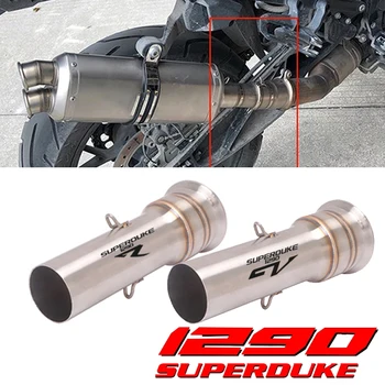 For Ktm 1290 Super Duke R Gt Sdr 2017 2018 Exhaust Muffler Middle Link Pipe Escape Moto Connector Adapter with Laser