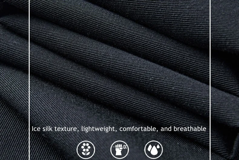 Description Picture 5 of item2024 New Spring Summer Men's Ice Silk Wide Legged Pants Suit Pant Breathable Cool Drawstring Casual Light Thin Plus Size 8xl