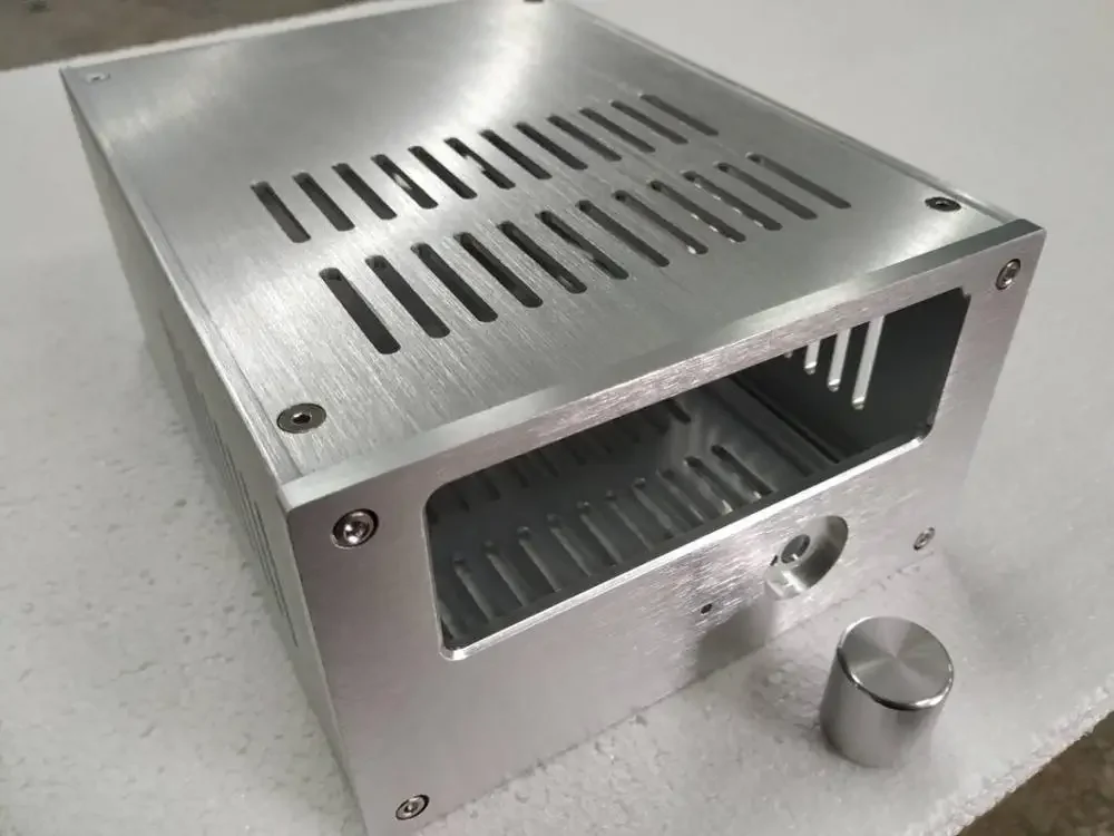 BRZHIFI 튜브 프리앰프용 실버 알루미늄 케이스