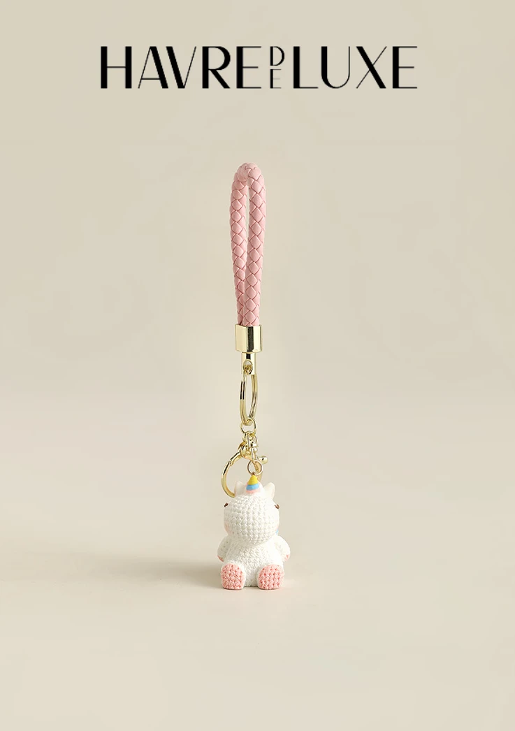 

Эксклюзивный брелок HAVREDELUXE с милым единорогом, изысканный высококачественный брелок для ключей от машины, украшение для рюкзака, мультяшный красный сетчатый подвесной конверт для сумки