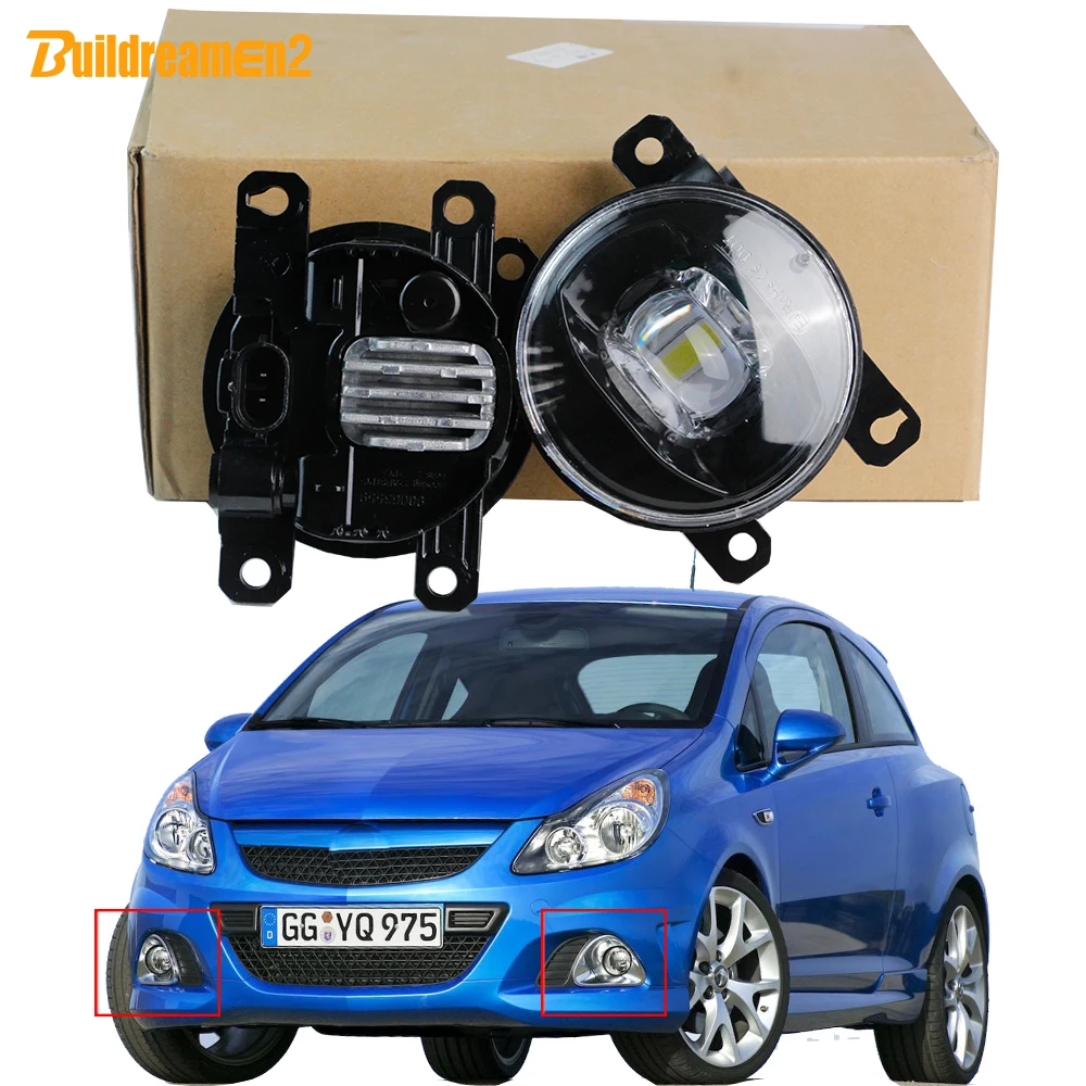 2X30W H11 Regolabile Auto Led Fendinebbia Gruppo 12V Per Vauxhall Opel Corsa D Opc Vxr 2007 2008 2009 2010 2011 2012 2013 2014