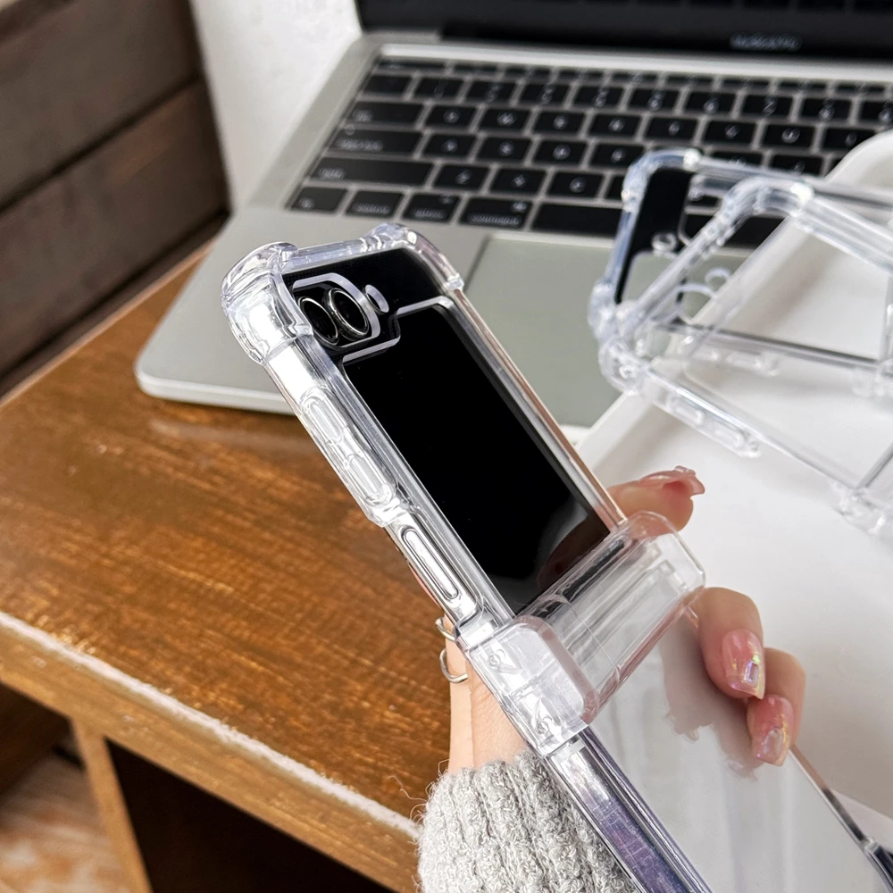 Luxury Transparent Mirror Magnetic Case with 3-in-1 Slim Design