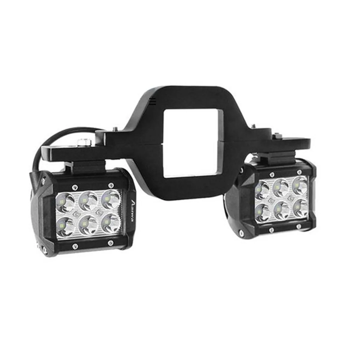 

60W 4 Inch 6 LED Work Light Bar with Towing Hitch Mount Brackets for Truck Trailer SUV Pickup Offroad LED Pod Lights