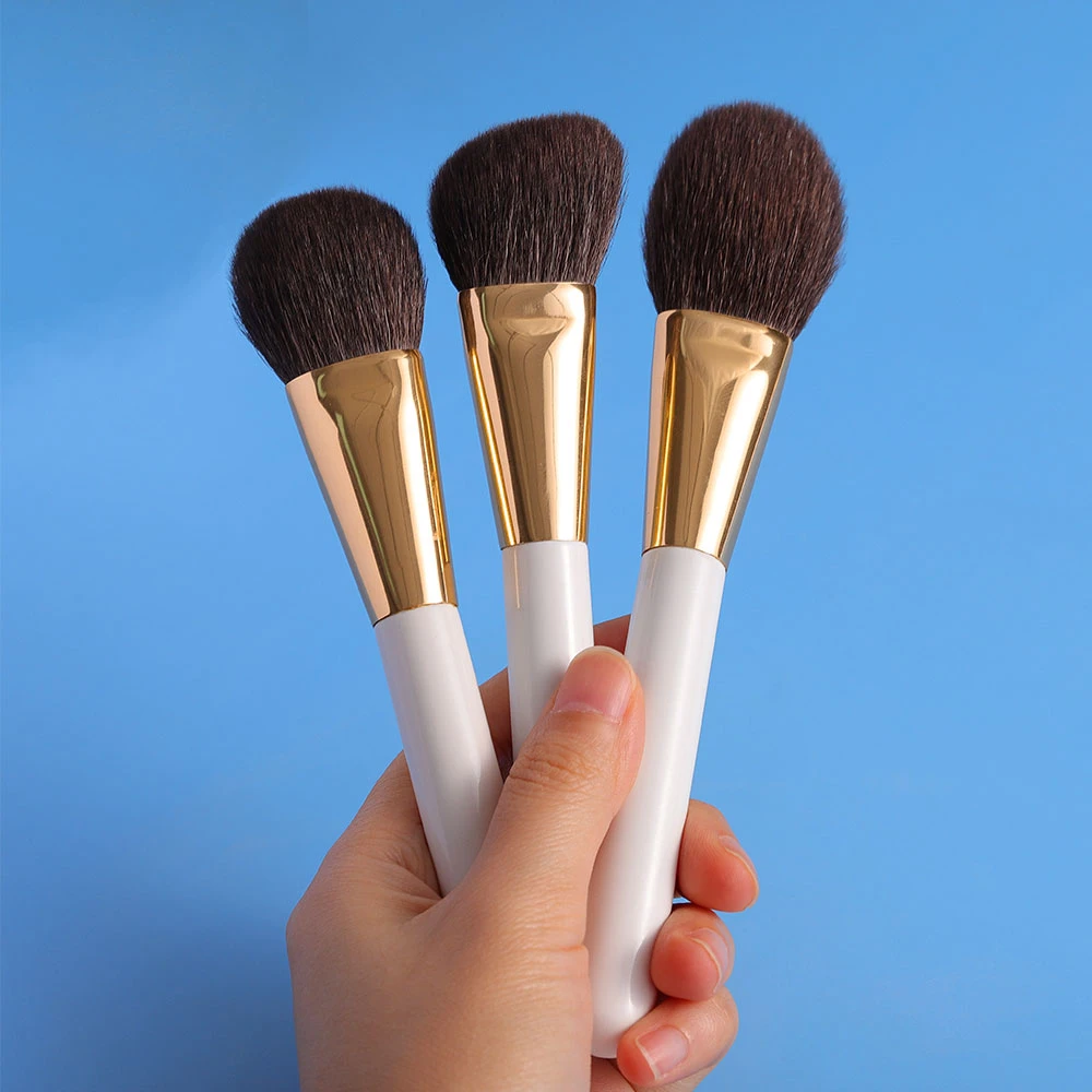 OVW White Makeup Brushes Face Cosmetic Powder Blush Contour Blending