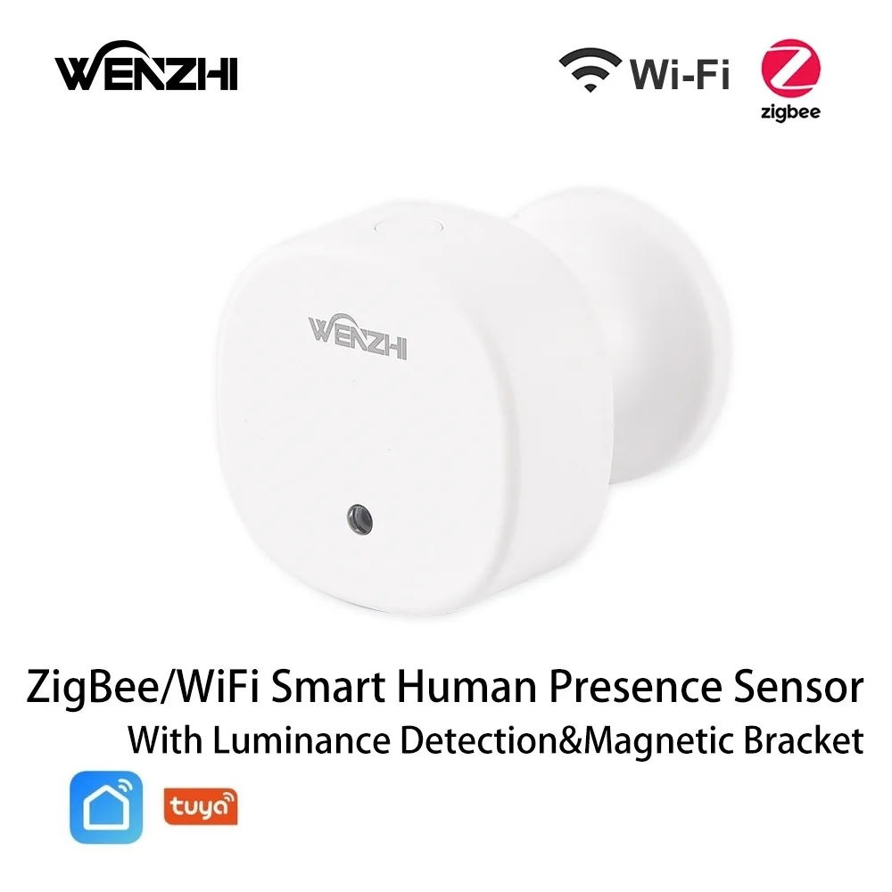 ZigBee/WiFi MmWave Human Presence Sensor Radar Movement Body Motion Detection illuminance Tuya Smart Life Home Assistant pir motion sensor,motion sensor receiver,motion sensor bar