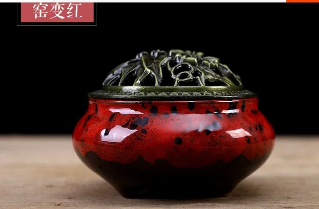 Ai velvet smoked Ai artifact bar smoked house household box ceramic aromatherapy furnace Buddhist supplies alloy