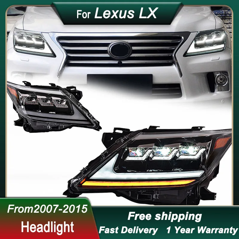 

Car Headlight For Lexus LX LX570 07-15 full LED HeadLamp New Design DRL Dynamic Signal Lamp Head Lamp Front light Assembly
