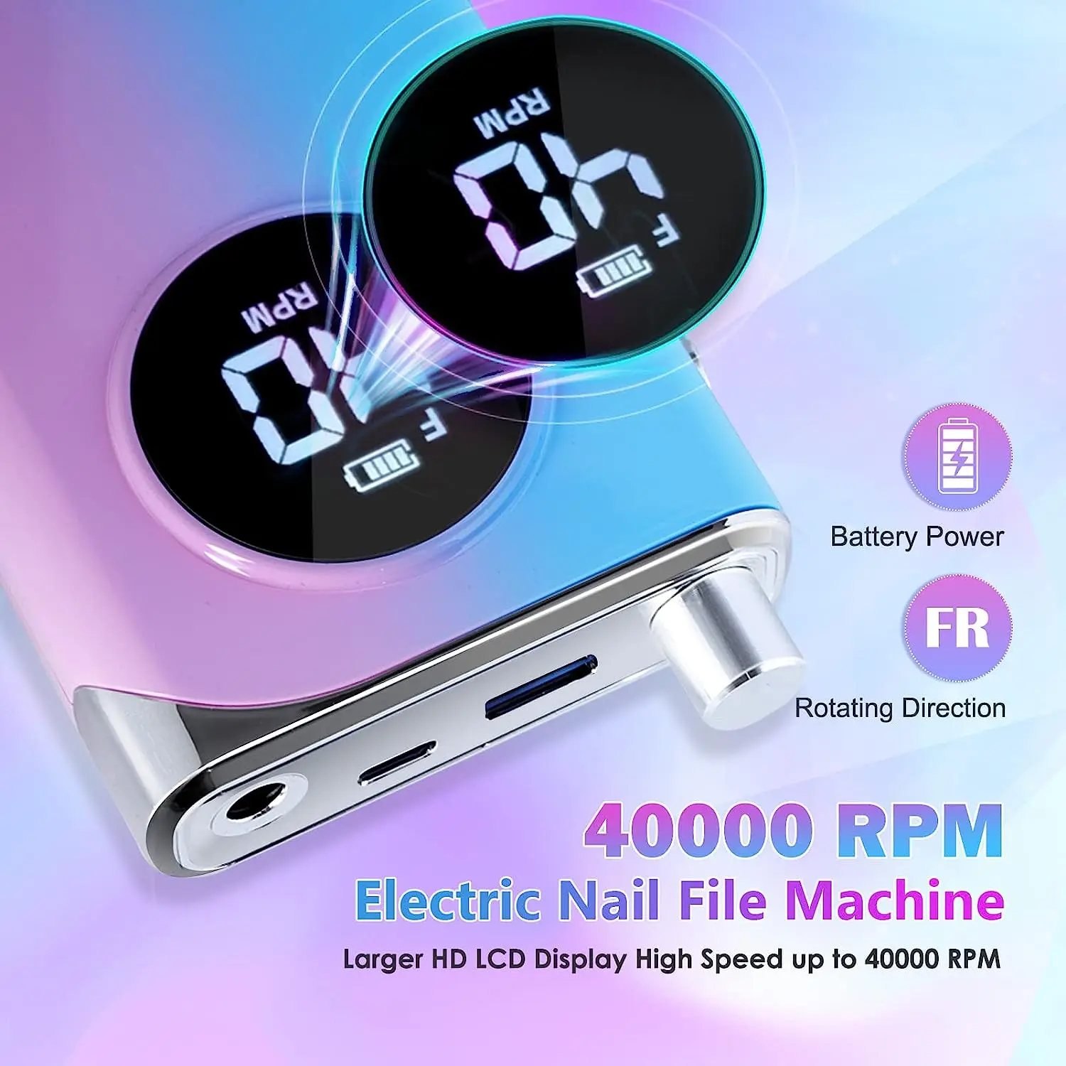 35000/40000RPM 電動ネイルドリルマシンマニキュア