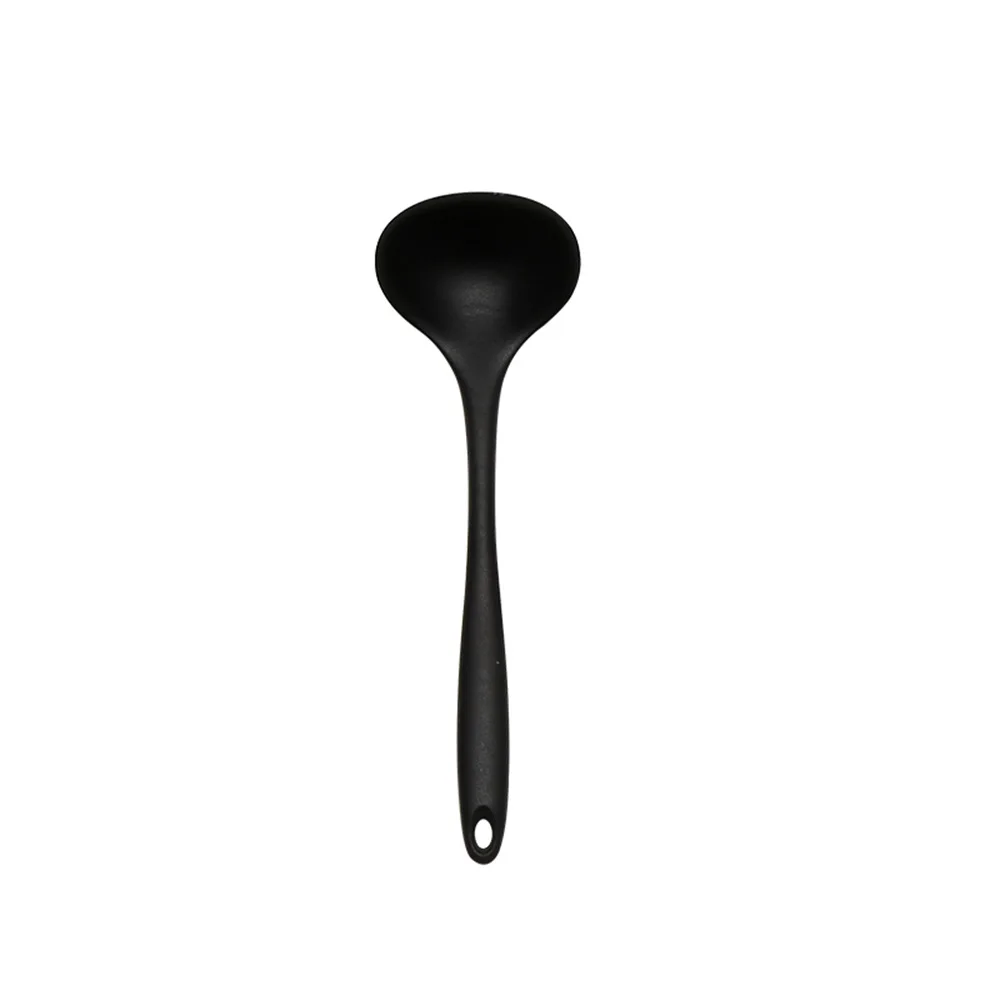 Silicone Non-Stick Cooking Utensil Set with Spatula and Strainer Spoon