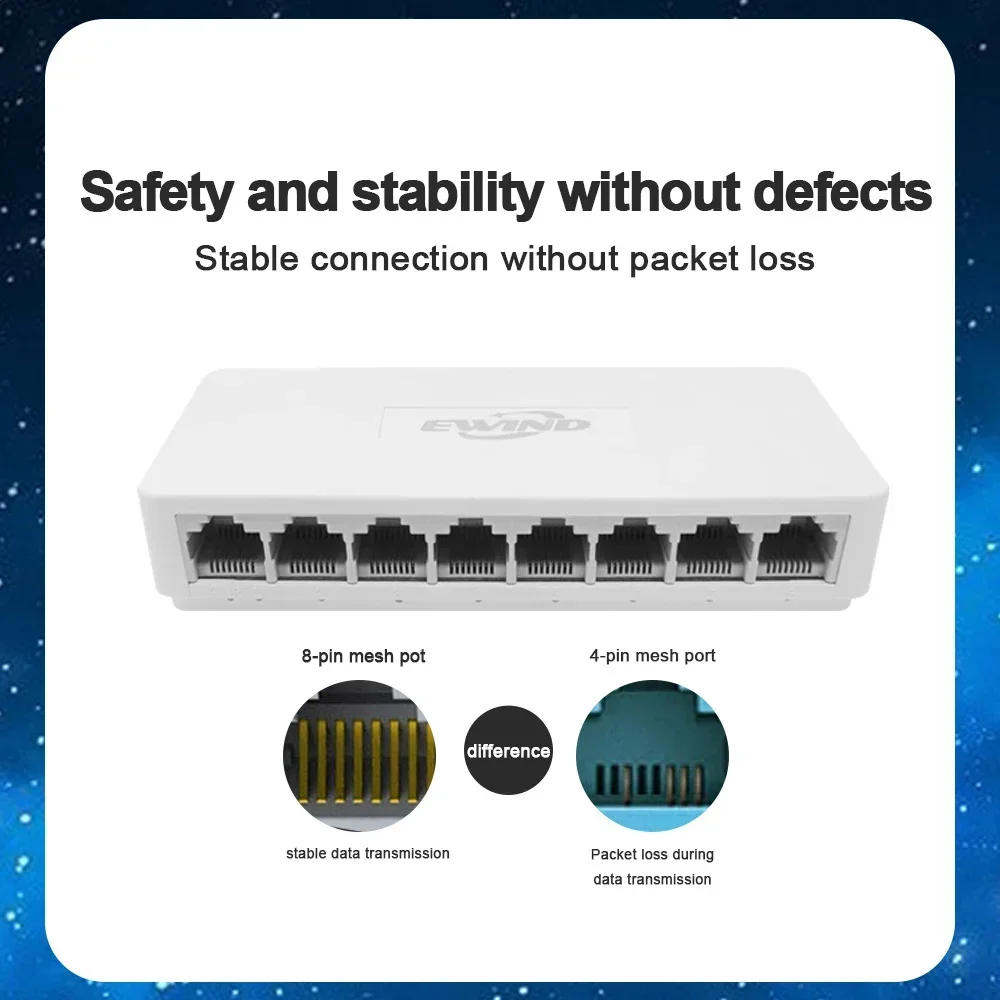RJ45 포트 이더넷 스위치 10/100/1000Mbps 이더넷 스위치 5/8 포트 데스크탑 기가비트 네트워크 스위치 어댑터 고속 자동 MDI/MDIX