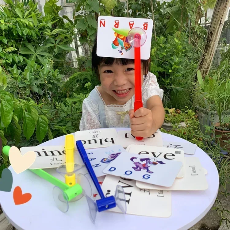 1Pc English Teaching Kids Cute Training Desk Games Hammering Suction Cup Thinking Ability Educational Toy, educational learning toy,alphabet educational toys
