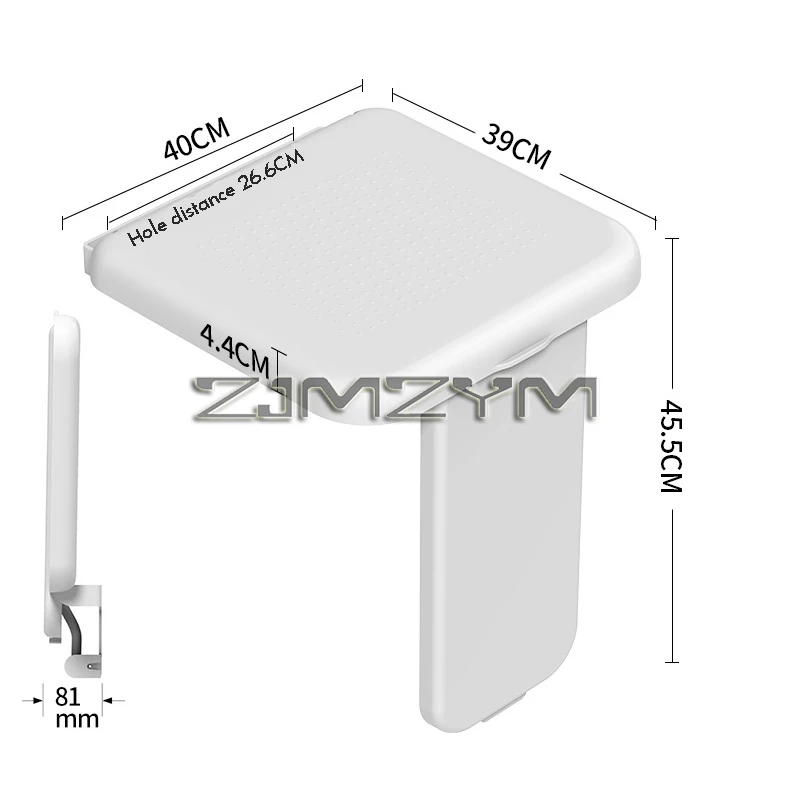 Foldable Bathroom Shower Stool, Wall Mounted Stool, Elderly Bath Chair, Invisible Porch Shoes Stool 6