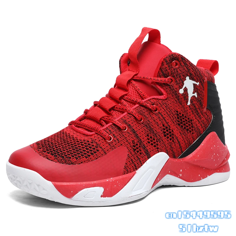 Zapatillas de baloncesto rojas hombre y mujer, calzado deportivo de alta calidad, atlético, cómodo y transpirable, para gimnasio, otoño y primavera, novedad|Calzado baloncesto| - AliExpress