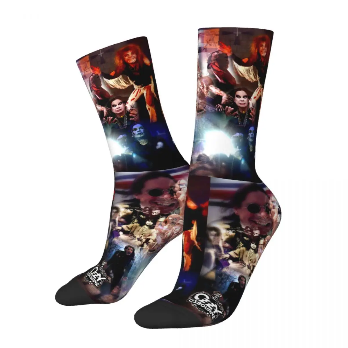 

Crazy Ozzy Osbourne Accessories Merch Crew Socks Cozy Graphic Middle Tube Socks Super Soft Women Men