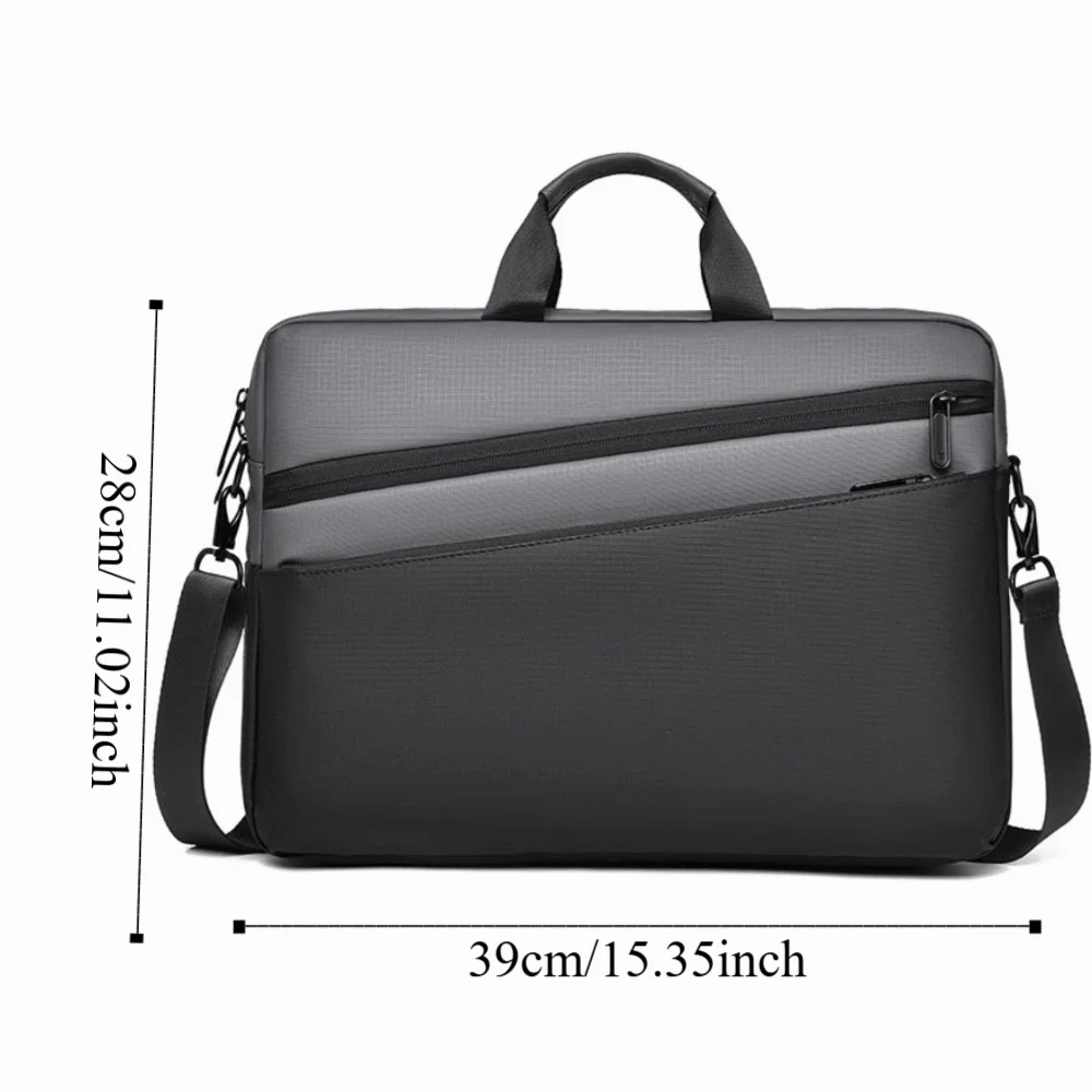 15.6inch Business Laptop Bag with Handle Shoulder Strap Portable Laptop Bags Briefcase Simple Laptop Shoulder Bag Office Use - 5