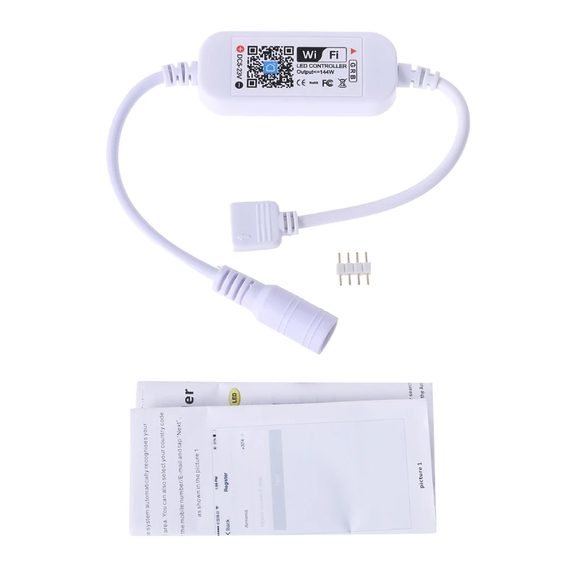 Controller Led Wifi Dc5-23V Mini Rgb Per Lavorare In Modo Intelligente Con L'App Per Telefono Cellulare