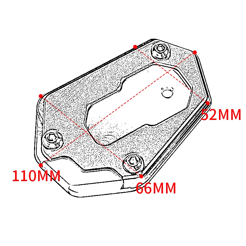 For BMW R1250 GS R 1250 GSA R1250GS/Adventure R 1250GS Rallye HP Motorcycle Side Bracket Enlarged Extension Bracket Accessories