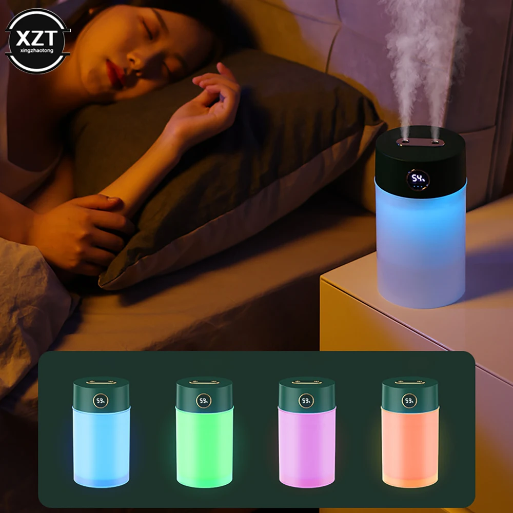 Car 1200ML Nozzle Air Humidifier With LCD Display Essential Oil Aroma Diffuser Ultrasonic Humidifiers Aromatherapy Diffuser