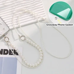 Elegant Pearl Phone Strap and Crossbody Necklace Chain with Anti - Loss Design (A1)
