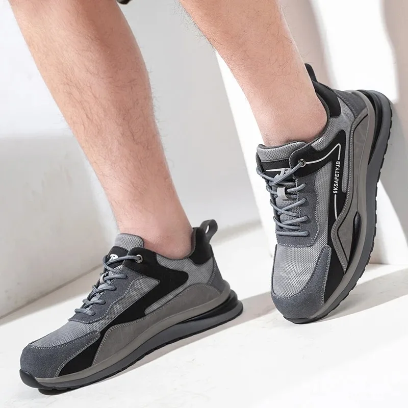 Anti Penetration Safety Shoes Breathable Light weight Comfortable Safety Work Boots Men's Outdoor Safety Shoes Sports Work Shoes