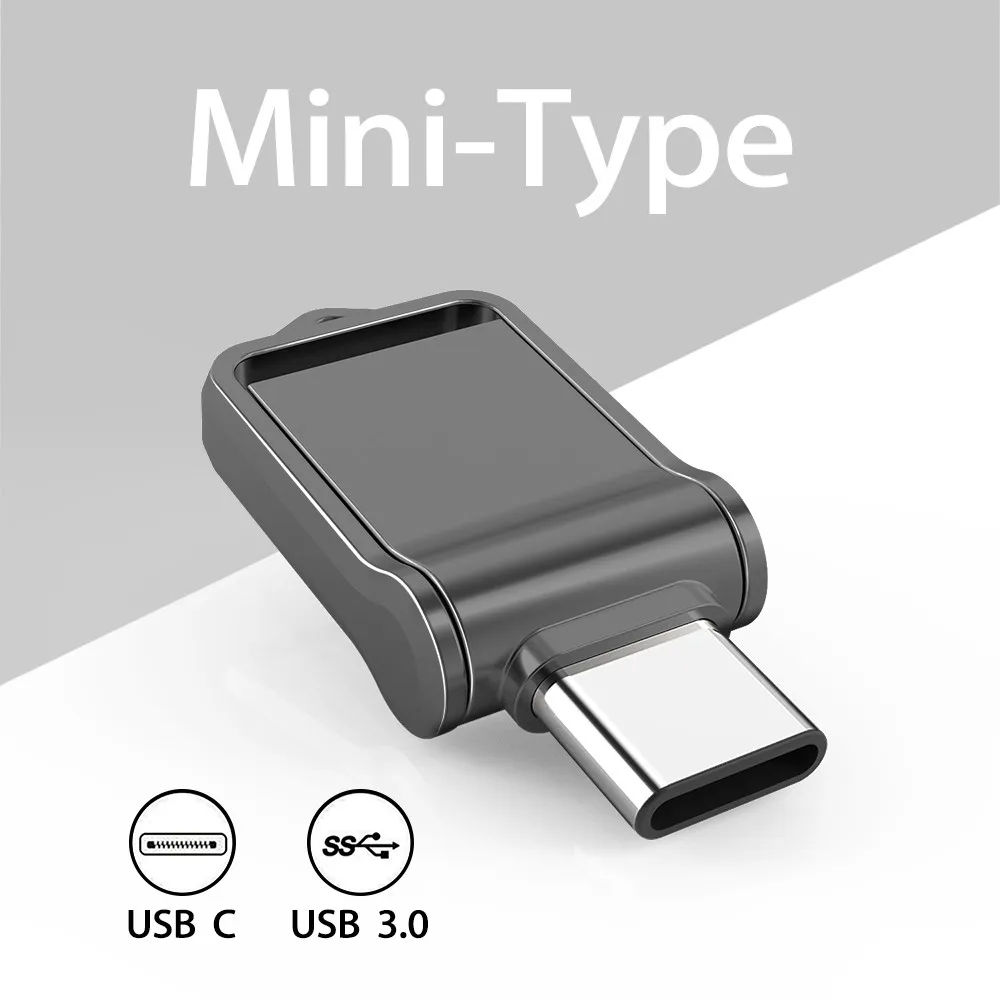 Otg tipo c Usb 3.0 Flash Drive Mini Memory Stick Externo para Smartphone Macbook Tablet Samsung Galaxy Topesel32gb 64gb 128gb