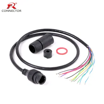 60cm CCTV IP 카메라 이더넷 네트워크 케이블 1 개, 여성 RJ45 네트워크 잭 전원 케이블 RJ45 POE IP 카메라 모듈 비디오 전원 케이블