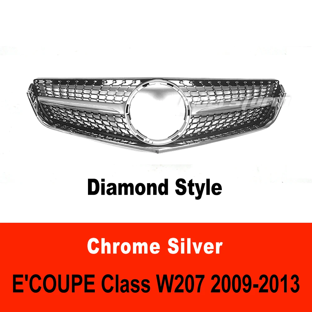 Grille calandre Sport Maille Grille Capot Supérieur Calandre Pare-Chocs  Avant Voiture pour Mercedes pour Benz Classe E W207 C207 Coupé 2009-2013  Style GT Grilles Avant : : Auto et Moto