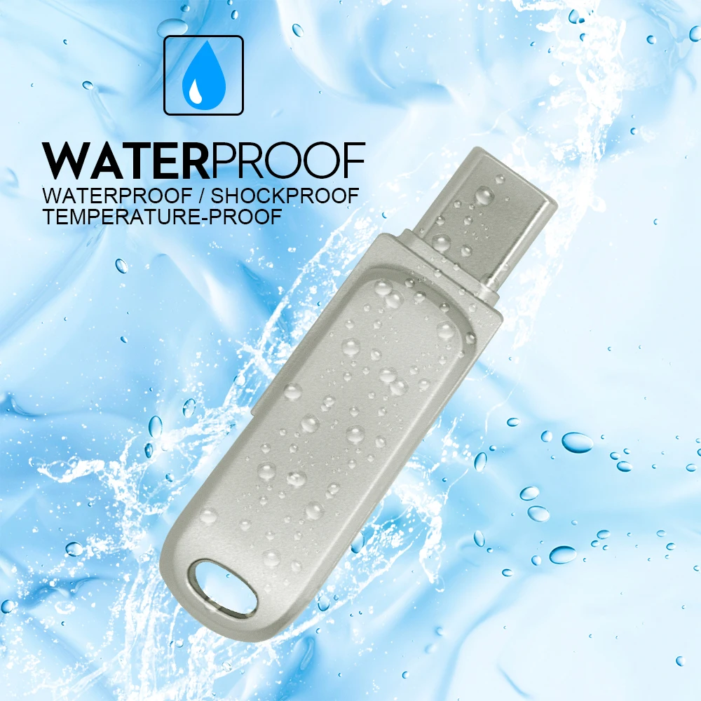 미니 메탈 USB 플래시 드라이브, 컴퓨터 휴대폰용 C 타입 플래시 드라이브, 2 인 1 USB 메탈 미니 펜 드라이브, 32GB, 128GB