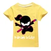 Ninja Kidz Baby Kids Summer Cotton Short-Sleeved T-shirts Children Sweatshirt Cartoon Teenager Tops Boys Girls Tees Clothing 4