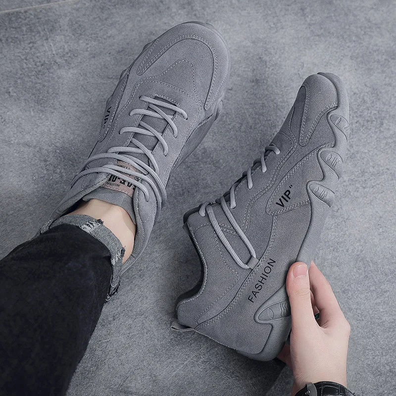 Sport Shoes Men Breathable Anti-slip Work Outdoor Hiking Skateboarding