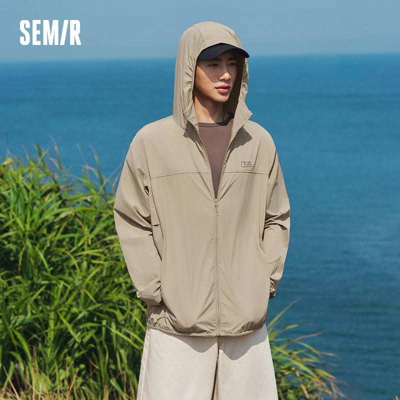 Semir Mens UV Jacket 2026 Hooded Cool Feeling Tops Couple Style Regular Shoulder Casual Fashion Soft Daily Wear