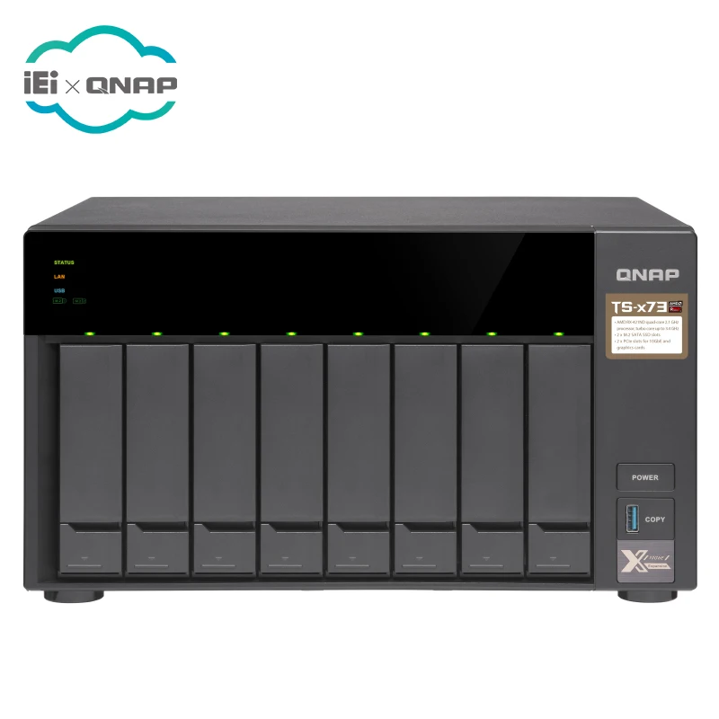 Qnap Ts-873-4G Server Di Archiviazione Di Rete Nas A 8 Alloggiamenti