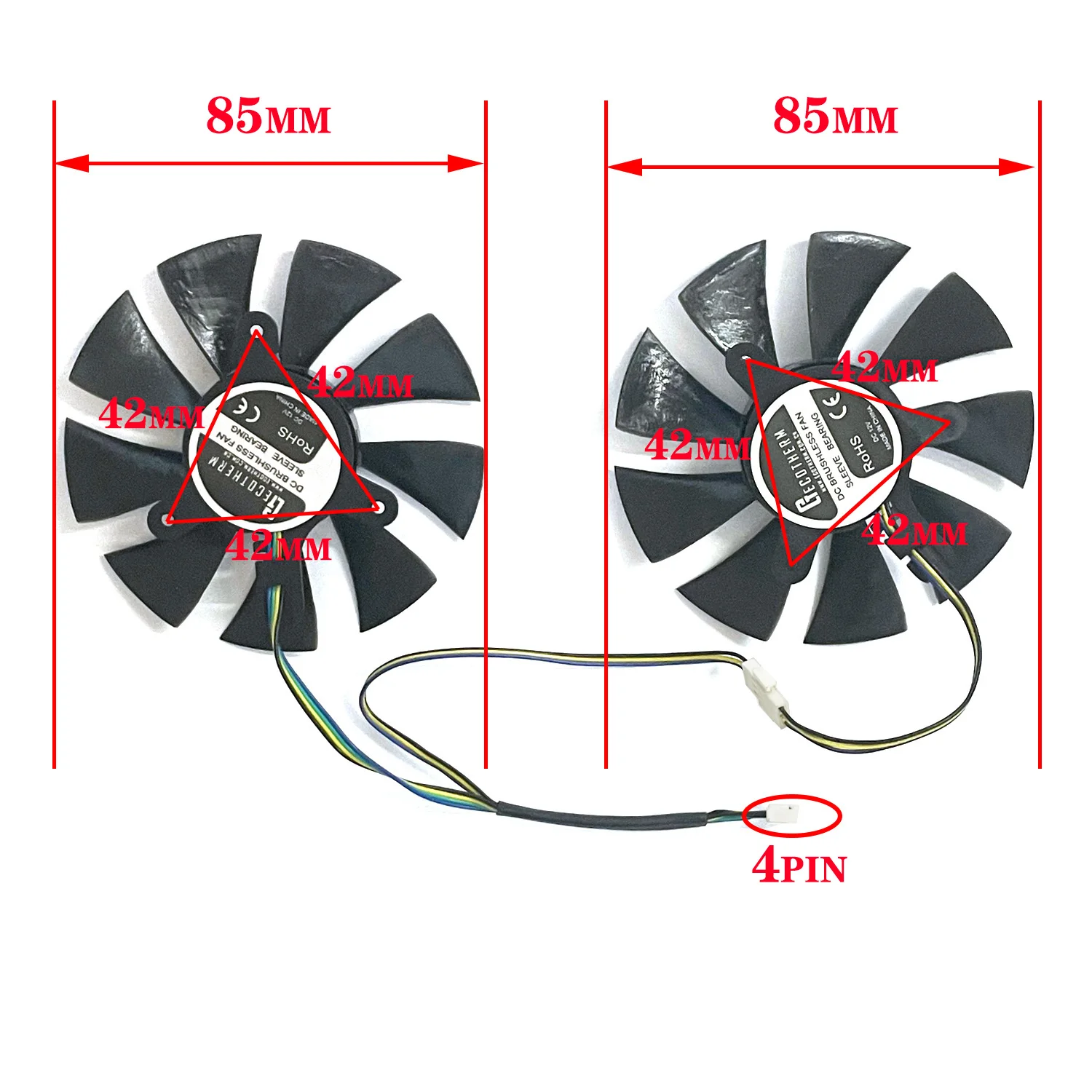 Original Mini GPU placa gráfica Cooler ventilador,