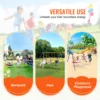 VEVOR Swing Sets for Backyard 600lbs Capacity Swing Set with 1 Saucer Swing Seat 2 Belt Swing Seats Swingset Outdoor for Kids 6