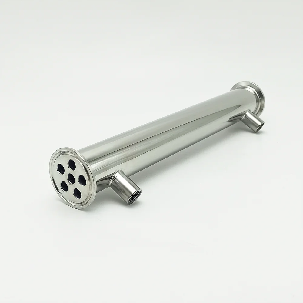 1.5" Distillation Condenser, Cooler, Dephlegmator, Height 300mm Inner 6 Tubes 304 Stainless Steel, for Distillation Column