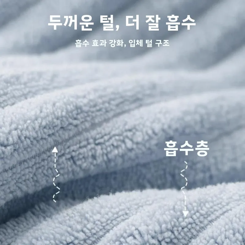 여성용 두꺼운 초흡수 드라이 헤어캡 빠른 건조 무건조 새 목욕캡 세안 타월 헤드랩 헤어타월