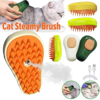 Electric Spray Cat Hair Brush Pet Dog Steamer Brush Rechargeable Cat Massage Steam Brush Pet Grooming.jpg