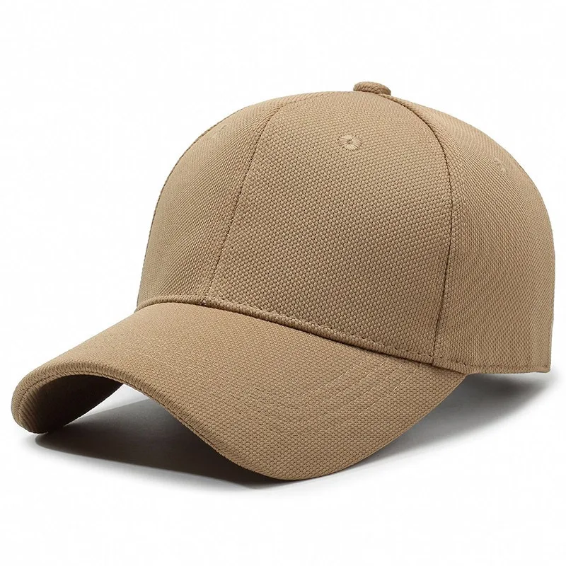 Solid Color Hard Top Baseball Cap for Men & Women - Breathable Sporty Casual Sun Hat