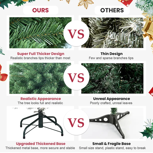 Advanced Christmas Tree 6FT Steel Wire Memory Tree Branches Holiday Parties Green Memory Wire Christmas Tre 5