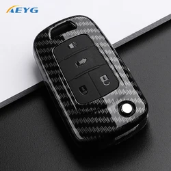 Premium ABS Carbon Fiber Car Key Case Cover (Carbon A4)